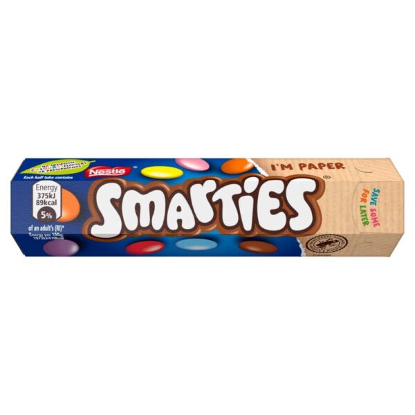 Smarties Milk Chocolate Sweets Tube (38G)