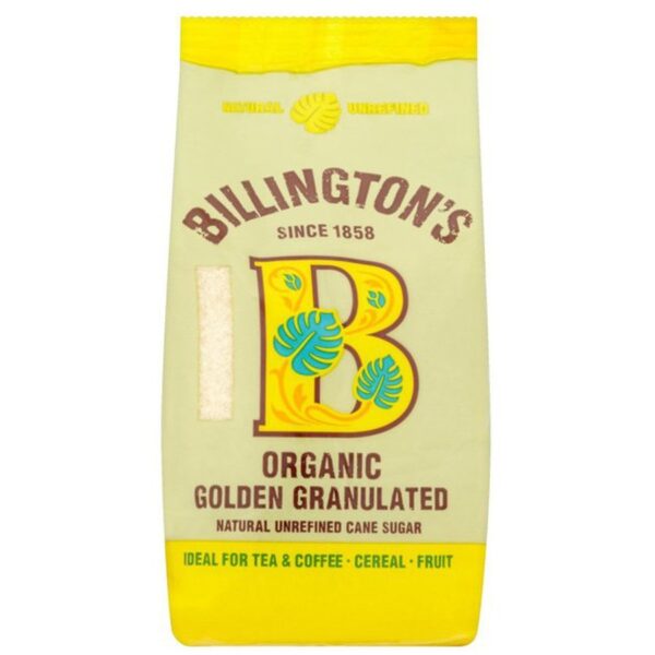 Billington's Natural Golden Granulated Unrefined Cane Sugar (1KG)
